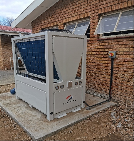 Commercial heat pump equipment installation