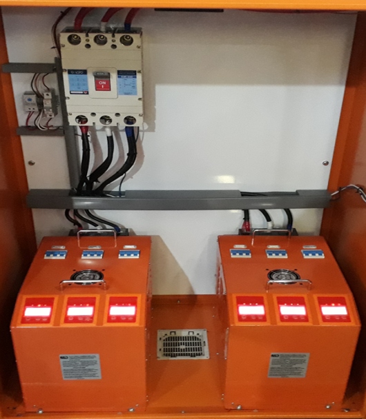 Power factor correction equipment installation