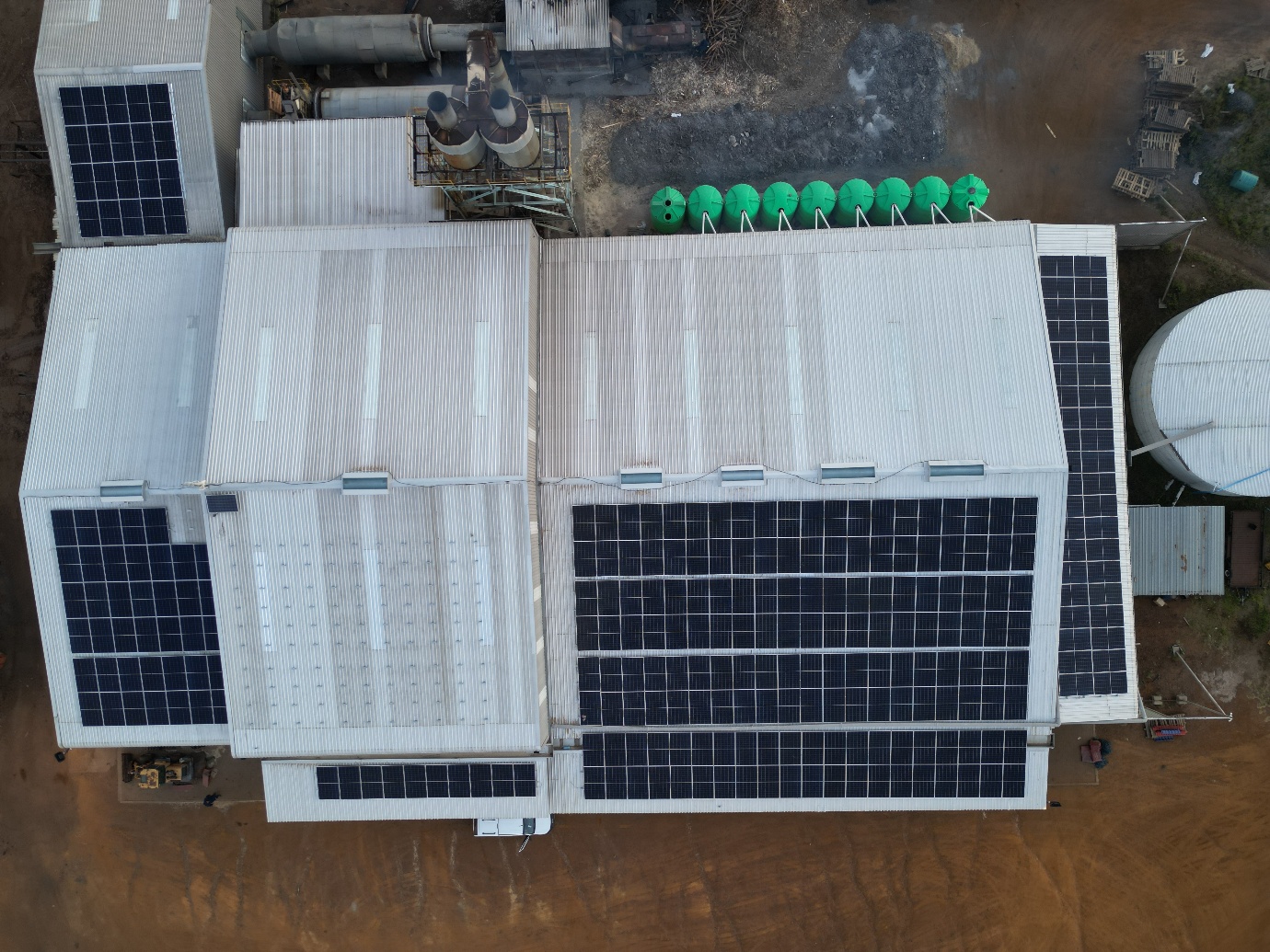Sawmills Ermelo industrial PV and storage installation